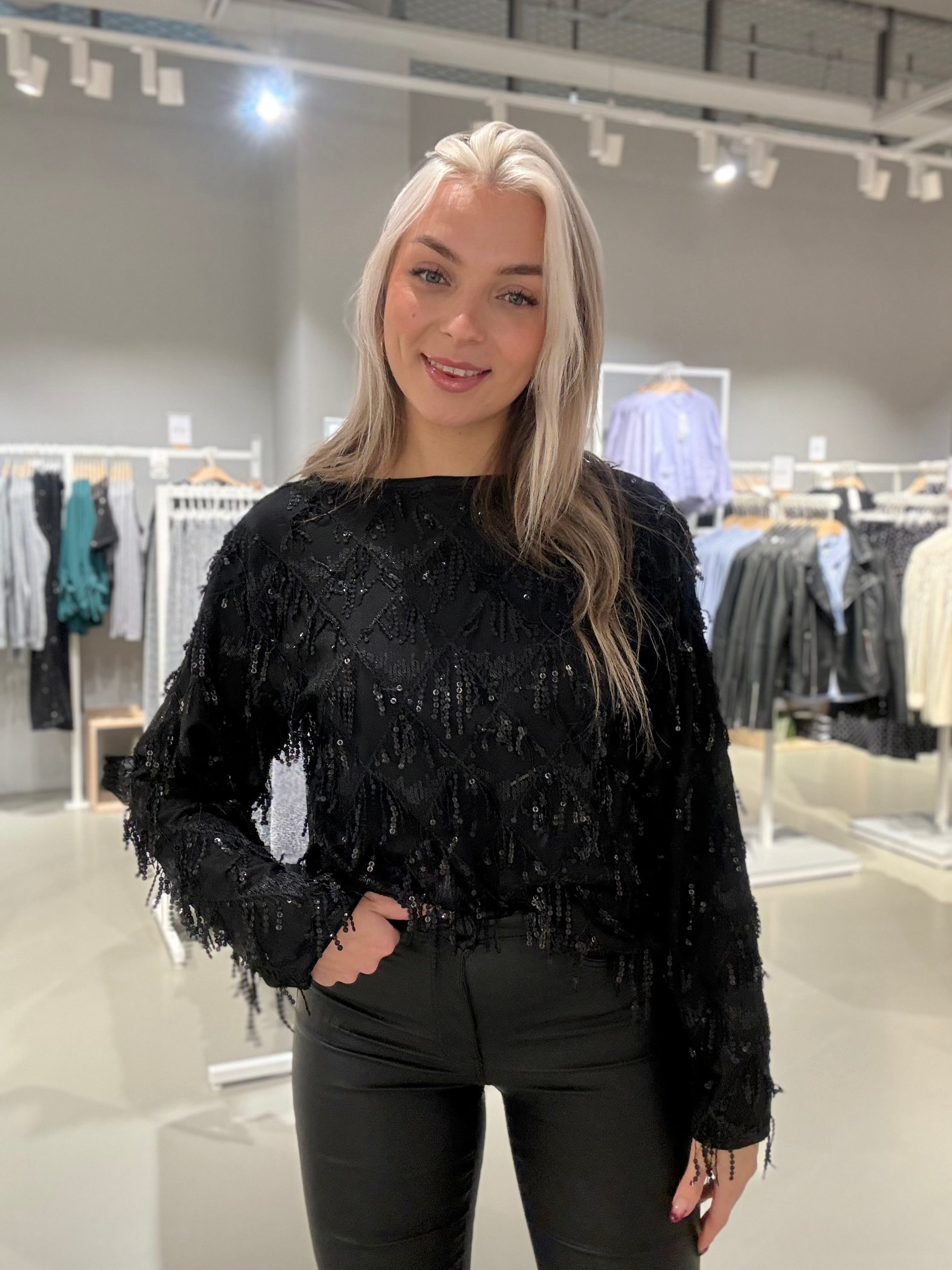 OBJLIOR Cardigan - Black